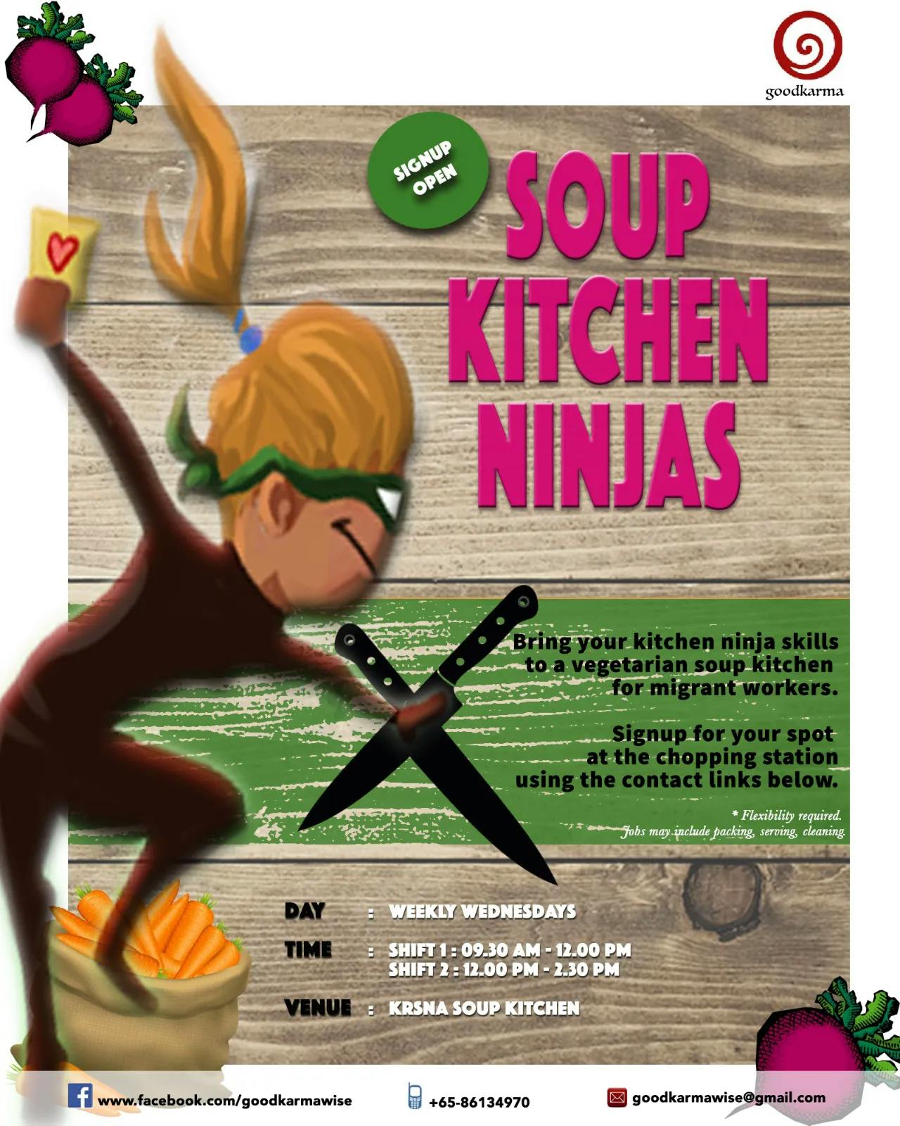 Soup Kitchen Ninjas Poster